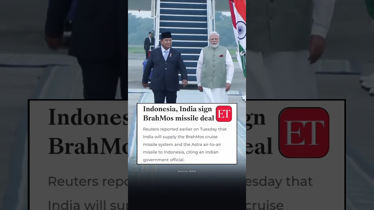 India-Indonesia BrahMos Missile Deal 🤝 🔥