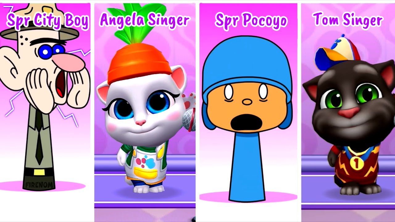 Who Will Prevail: Sprunki City Boy Sprunki Pocoyo Vs Angela Tom Singer ? 😦 | 😮 Mega Battle #583
