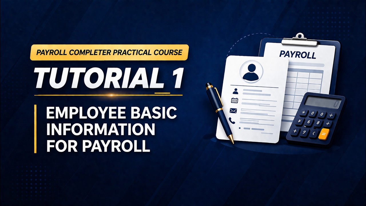 Payroll Tutorial 1: Employee Basic Information for Payroll in India | Beginner to Pro