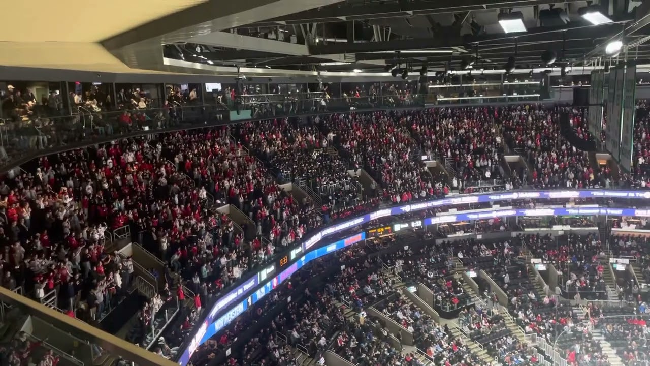 Northeastern University Hockey DogHouse goal celebration (Beanpot Championship vs Harvard 2/13/23)