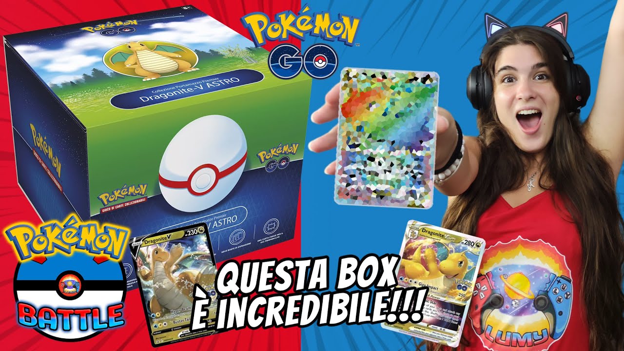 HYPER AL PRIMO PACCHETTO! 🌈🤩 Collezione Premier Dragonite V ASTRO - Pokémon GO Battle | 𝐄𝐋 𝑽𝑺 𝐌𝐀𝐑𝐘