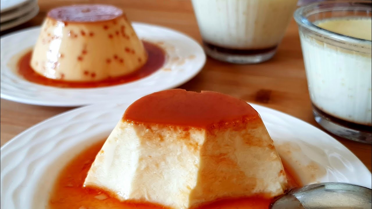 فقط في ربع ساعة و بلا فران 👍كريم كراميل الوصفة الأصلية crème  caramel sans four
