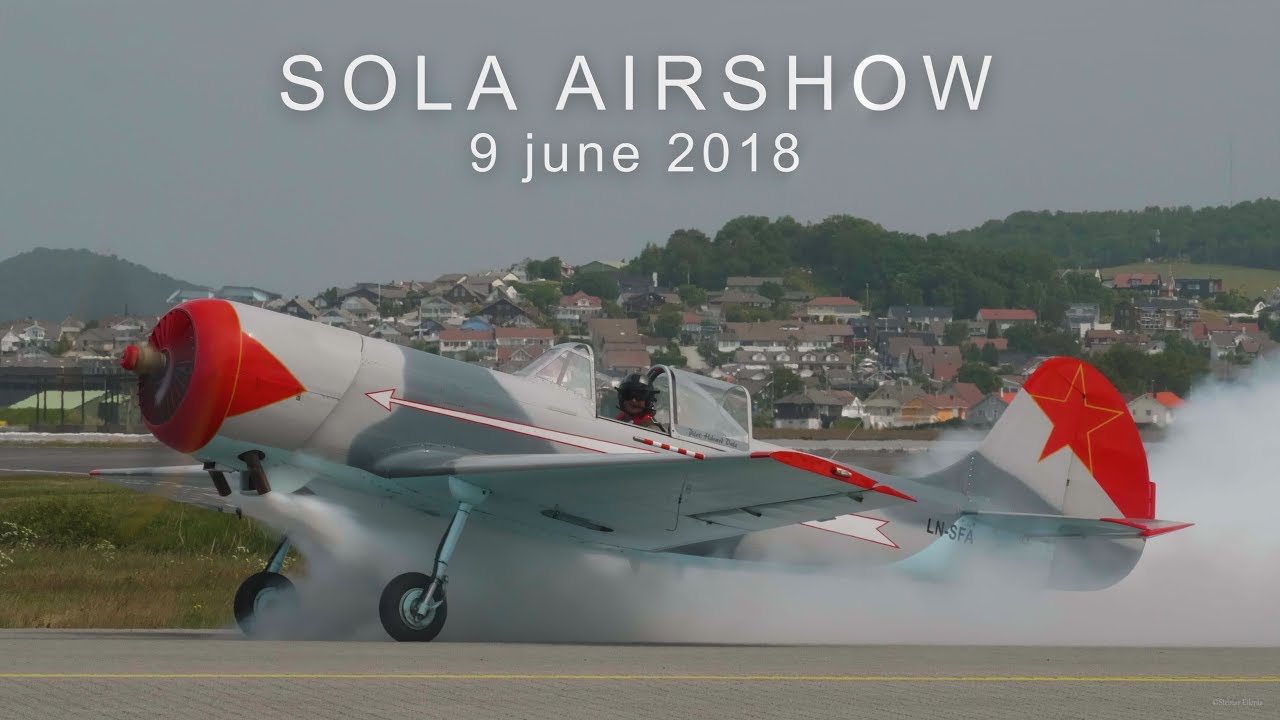 Sola Airshow 2018 with almost crash and Starfighter in 4k with GH5