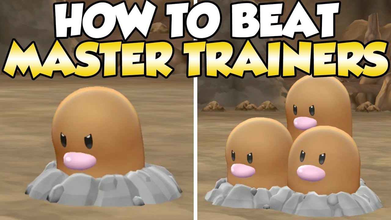 How To Beat Diglett & Dugtrio Master Trainers Guide! | Pokemon Let's Go