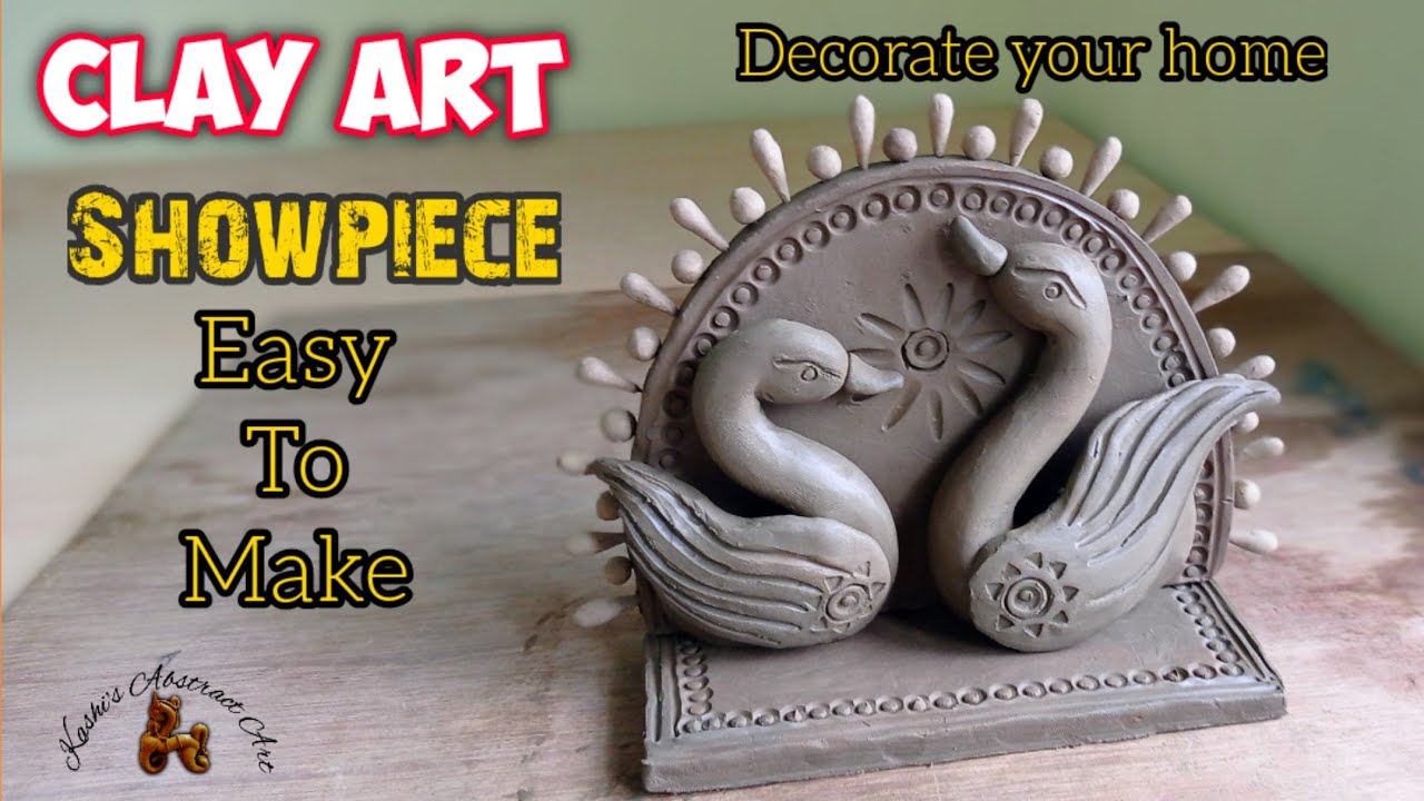 Clay art // Beautiful Showpiece // For Home Decoration //Learn Step By Step // Terracotta