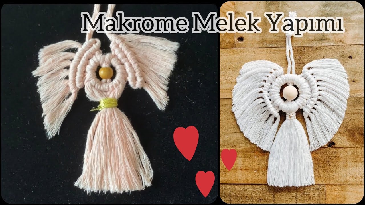 MAKROME MELEK YAPIMI - DIY ANGEL en MACRAME (paso a paso) | DIY Macrame Angel Tutorial