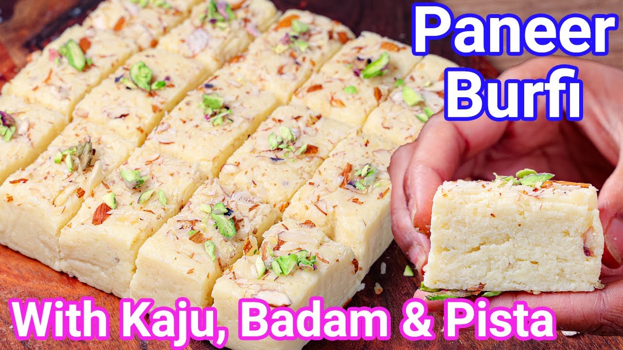 Instant Paneer Barfi Just 15 Mins | Best Paneer Mithai Alternative to Kalakand - Same Taste, Texture