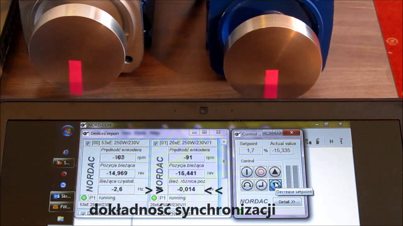 NORD POSICON praca synchroniczna / synchronous operation