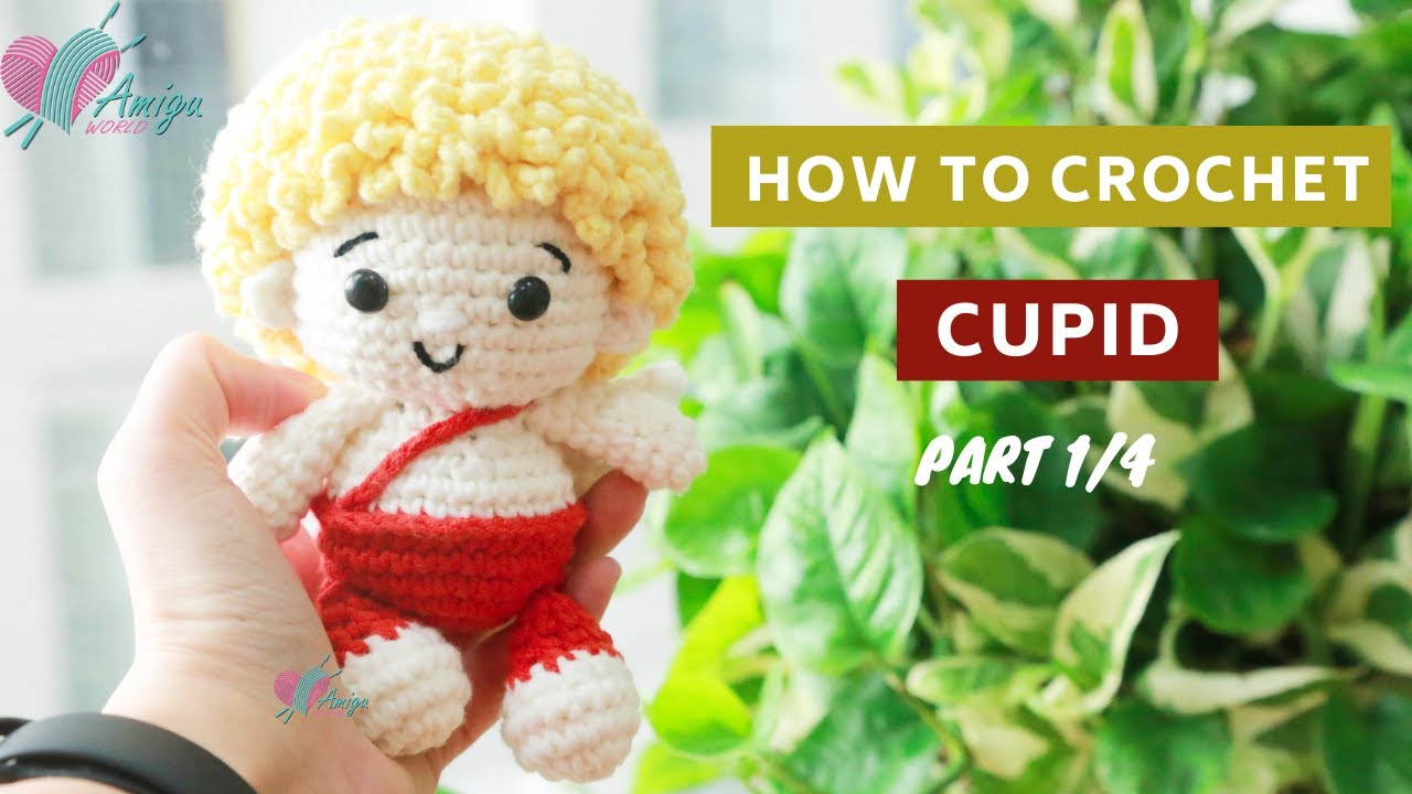 #233 | Cupid Amigurumi Free Pattern (1/4) | How To Crochet Valentine Amigurumi | AmiguWorld