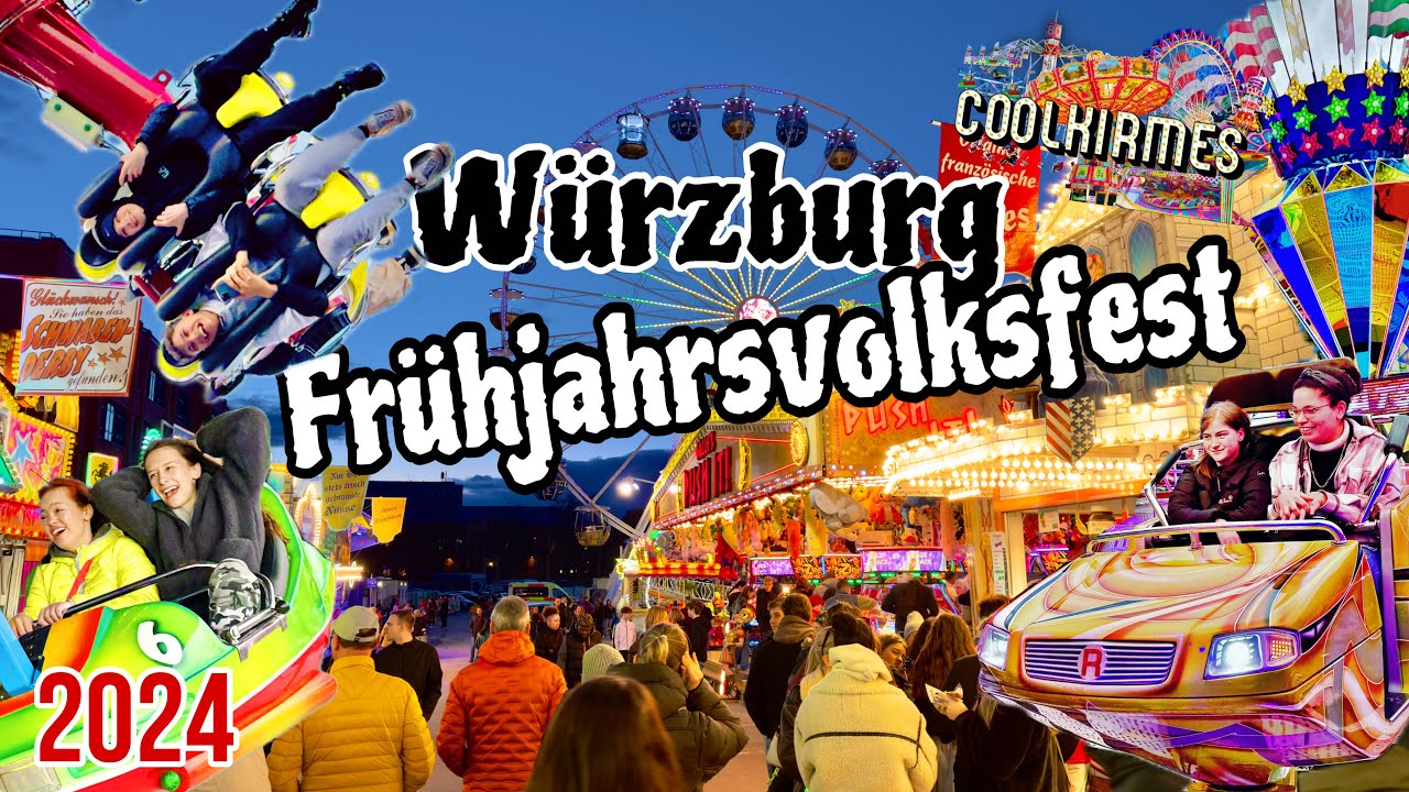 Das Highlight im Frühling | Frühjahrs Volksfest Würzburg 2024 [ Impressionen ]  - Clip by CoolKirmes