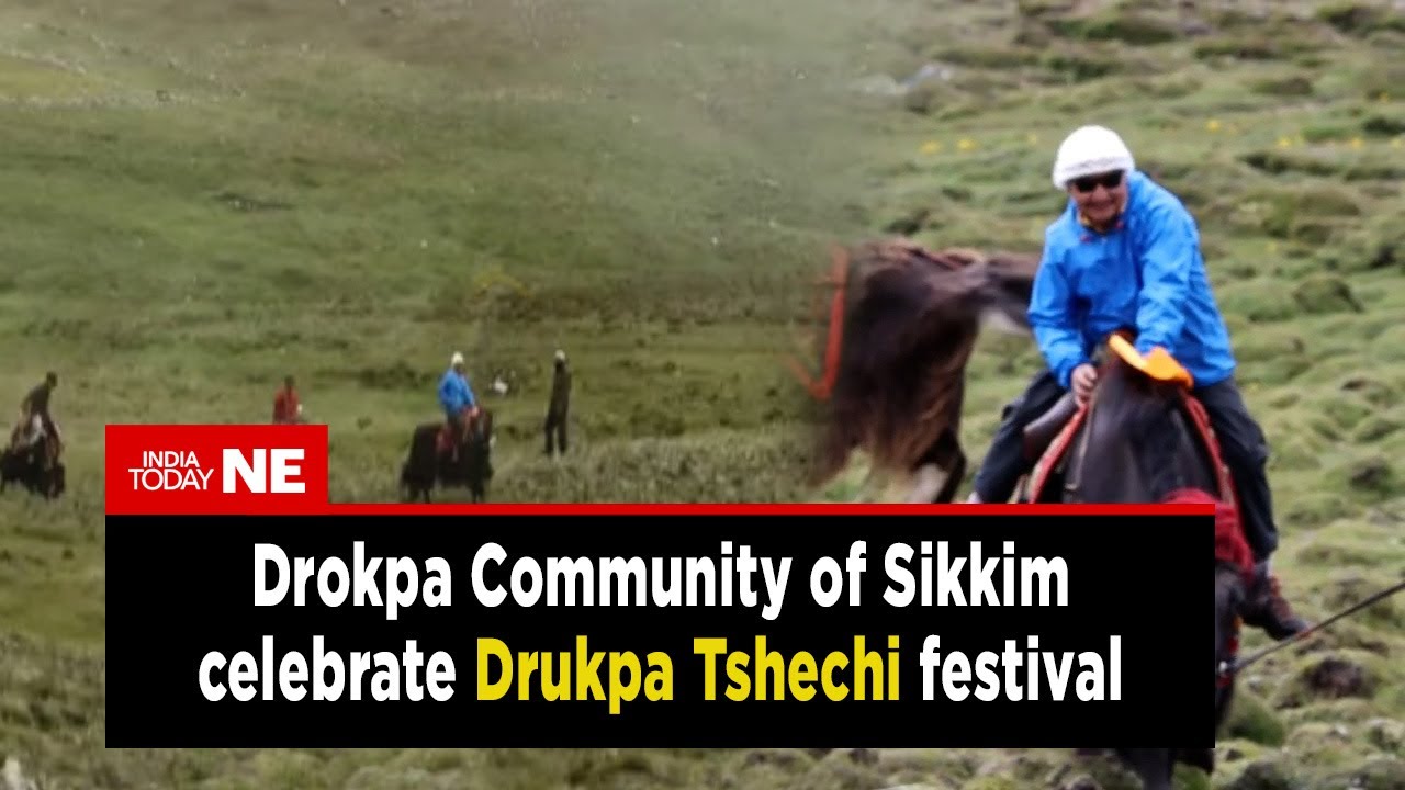 Drokpa Community of Sikkim celebrate Drukpa Tshechi festival