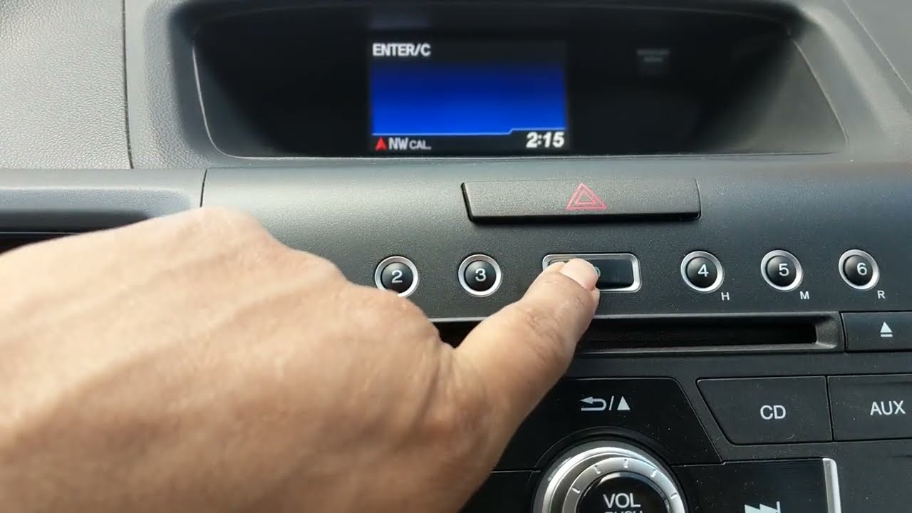 2014 Honda CR-V LX como  activar radio sin código Cambiar la hora , ⛽ incono