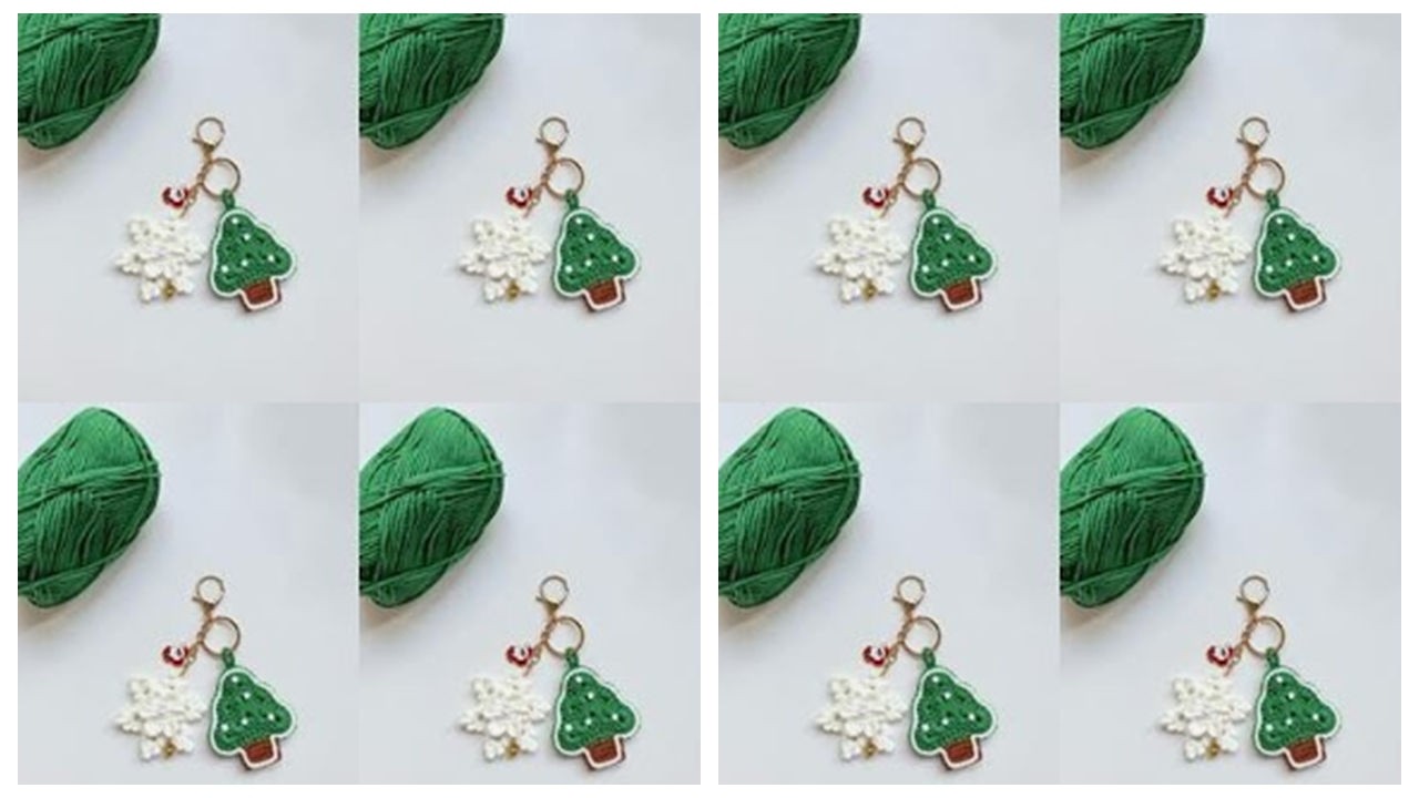 Christmas tree decoration crocheting tutorial