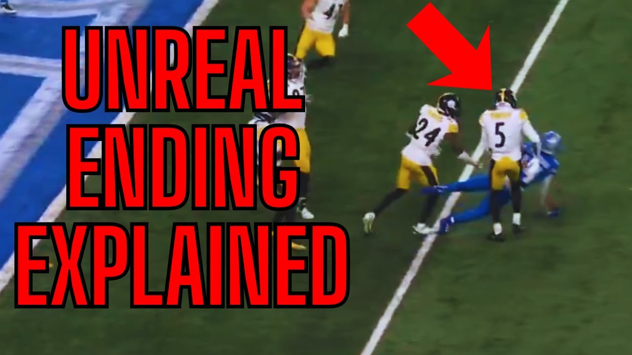 The WILDEST NFL ENDING EVER EXPLAINED... | Steelers vs Lions |