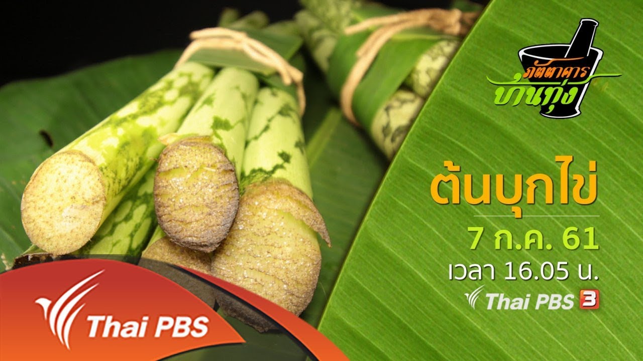 ภัตตาคารบ้านทุ่ง : ต้นบุกไข่ (7 ก.ค. 61)
