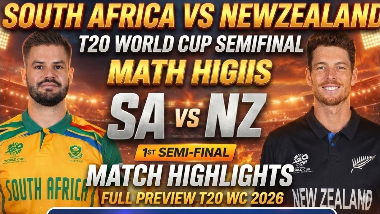 SA vs NZ Highlights T20 World Cup 2026 Semi Final | South Africa vs New Zealand Live
