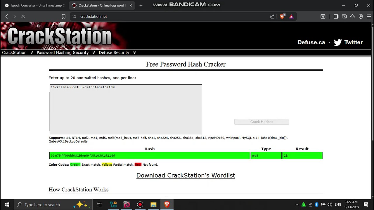 DVWA Weak Session IDs