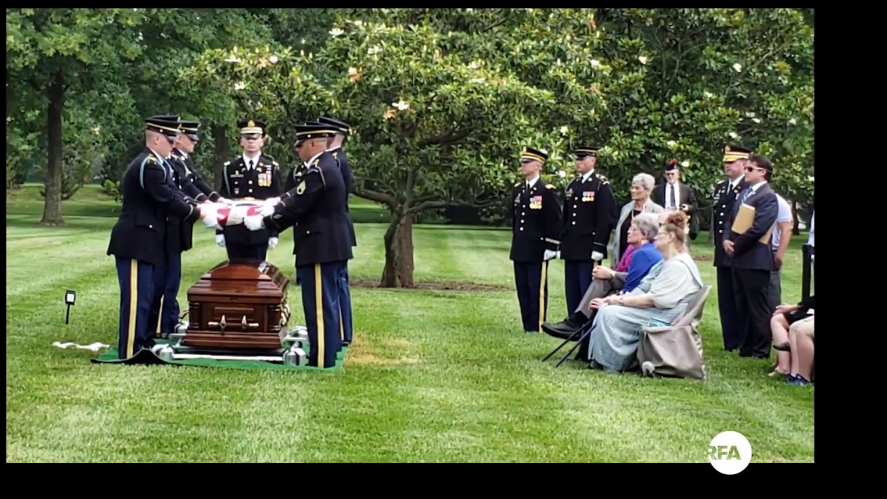 한국전 참전 미군유해 안장식