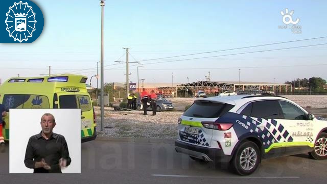 230626 #PolicíaLocalMálaga 🚔 #GIAA #Accidente de tráfico #Metro 📺Noticias Canal Málaga