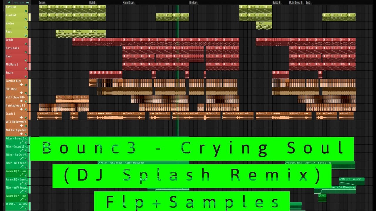Bounc3 - Crying Soul (DJ Splash Remix) FLP+SAMPLES