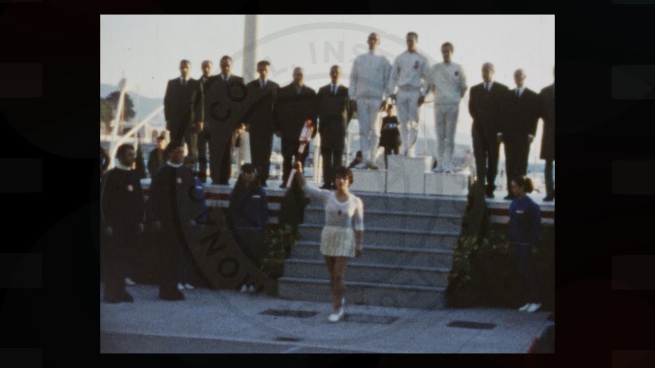 Monaco en Films : Passage de la flamme olympique. 20 janvier 1968. 8 mm coul. Coll. Lechner