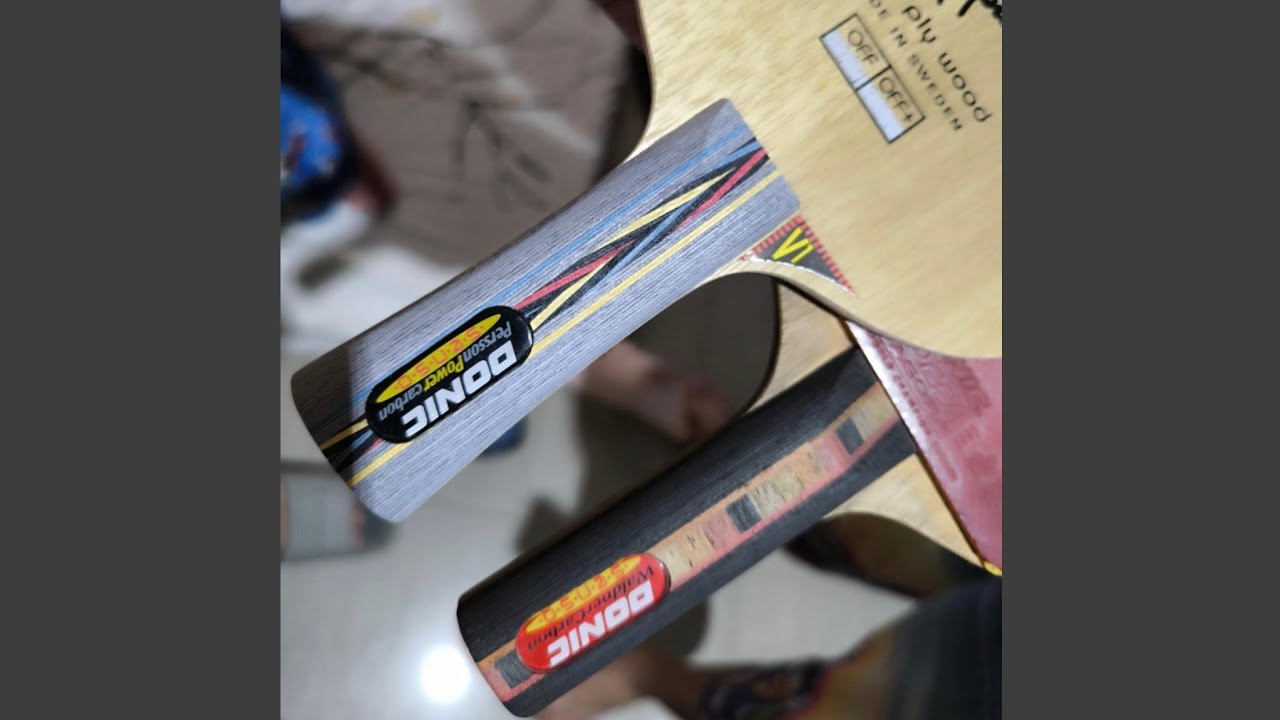 Donic Persson Power Senso Carbon vs Waldner Senso Carbon comparison and bounce test