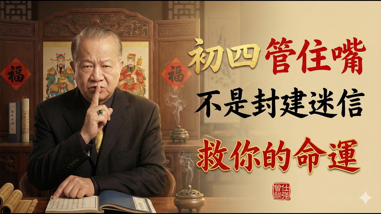 初四這天千萬別亂跑，否則窮神跟定你一輩子！曾仕强：99%的人都做錯了 #曾仕強 #易經智慧 #大年初四 #過年禁忌 #接財神 #送窮 #灶王爺