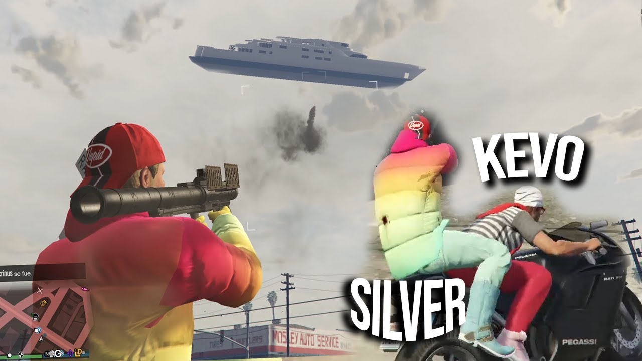 Loleros vs un haker en GTA online (Silver, Kevo, Ceviche, Fallen IV y Kameoyo)