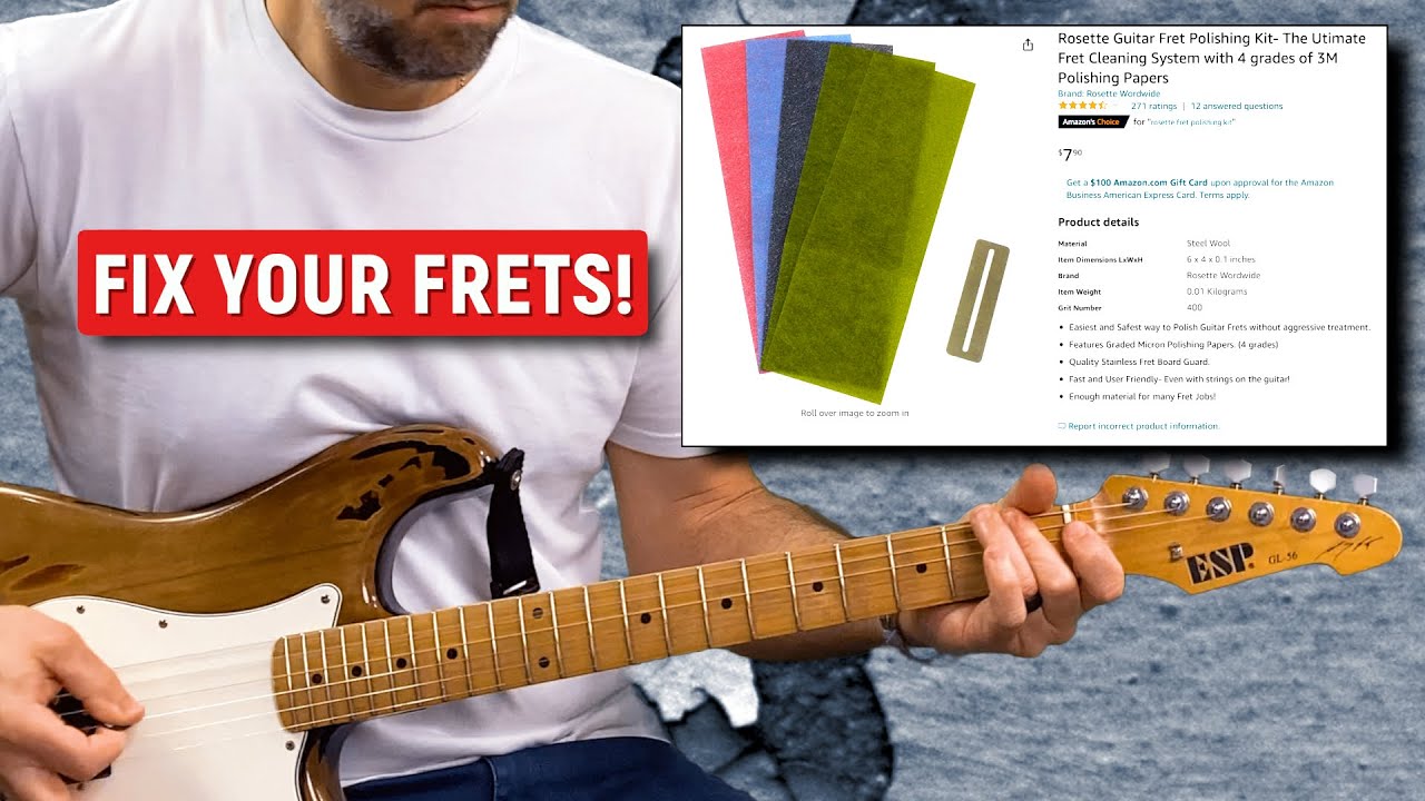 💰Is it worth it? Guitar fret polishing demonstration