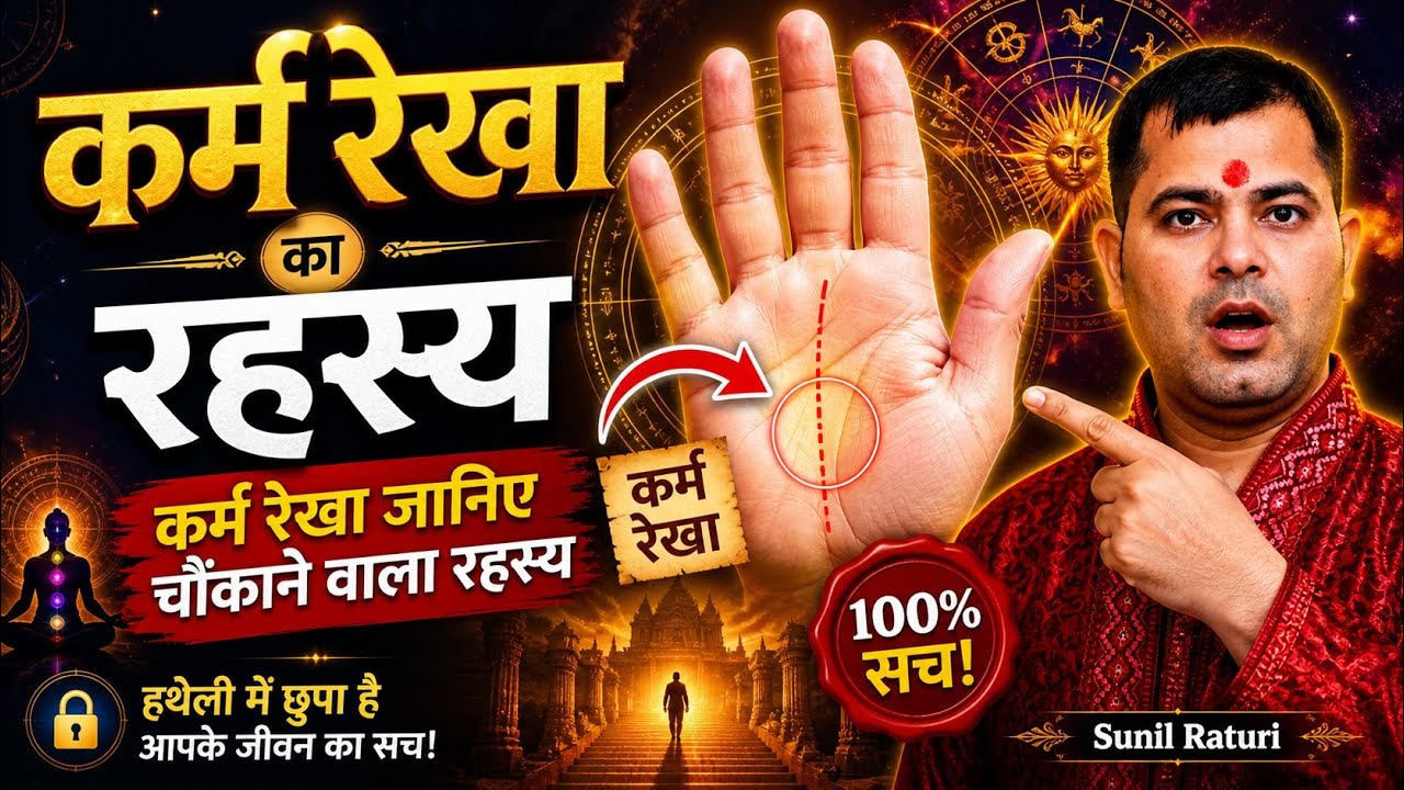 कर्म रेखा | ये एक अकेली रेखा ही काफी है आपको सर्व सामर्थ्यवान बनाने में | Palmistry | Hast Rekha