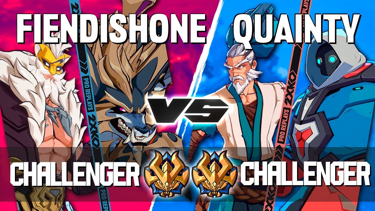 2XKO ▰ FIENDISHONE (Warwick-Braum) vs QUAINTY (Yasuo-Blitzcrank) ▰ 2XKO Pro level replays
