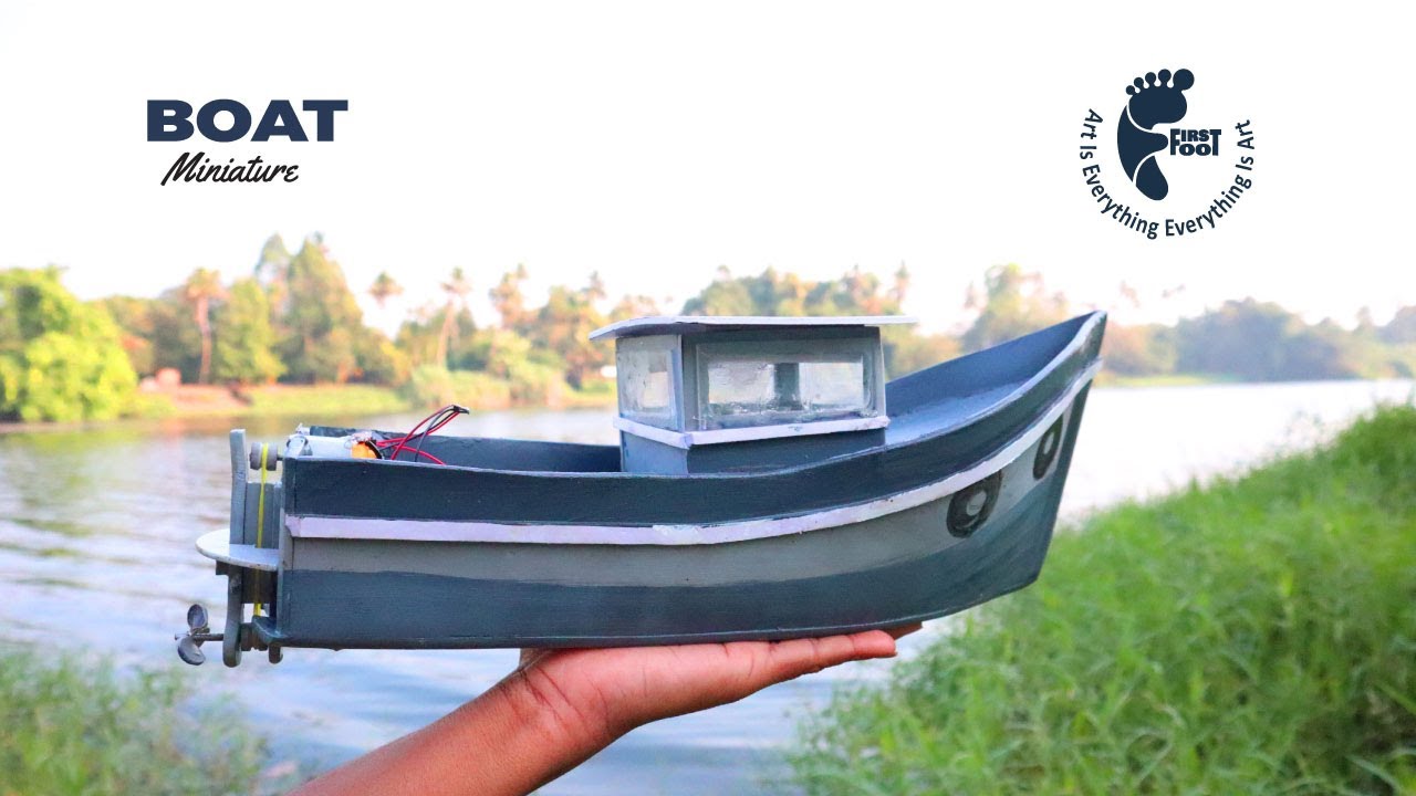 Fishing Boat | Handmade Miniature | Material PVC | Boat Making | Part 2