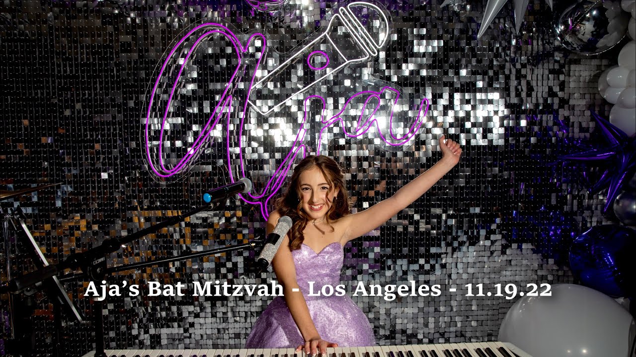 Aja Purkin sings Girl on Fire at Bat Mitzvah Party