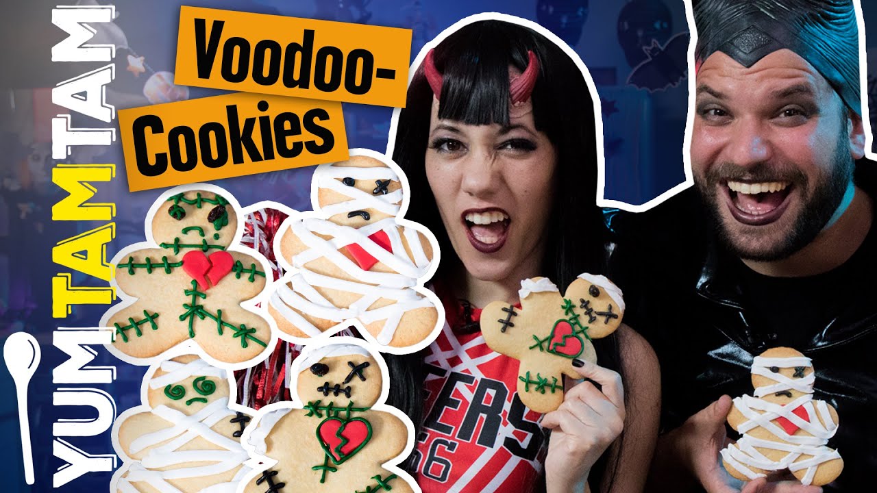 Voodoo Cookies // Schaurige Halloween Cookies // #yumtamtam