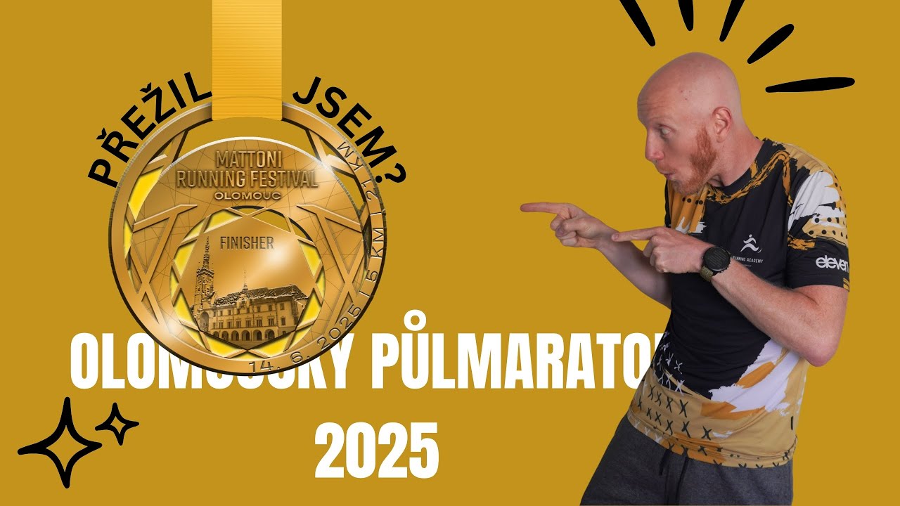 RUNCZECH Olomouck&yacute; půlmaraton 2025 - chc&iacute;pnu vedrem