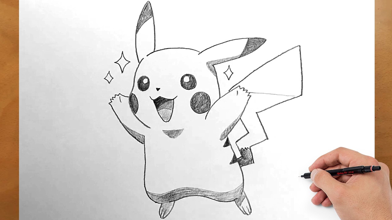 How to Draw Pikachu Step by Step | Easy Pokemon Drawing