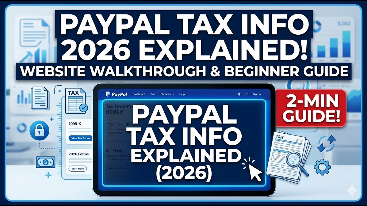 PayPal Tax Information Explained 2026 Website Walkthrough & Beginner Guide 2 Min