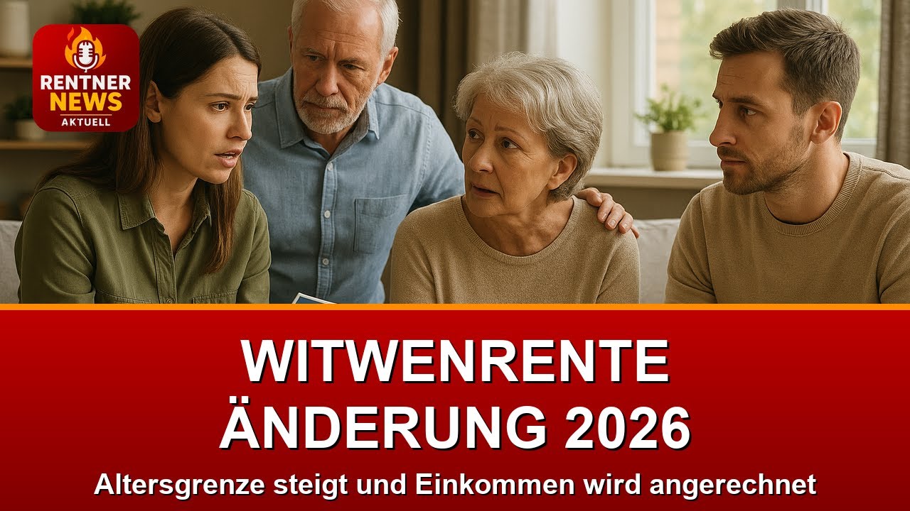 Witwenrente 2026: Wichtige &Auml;nderungen und was Senioren jetzt wissen m&uuml;ssen!