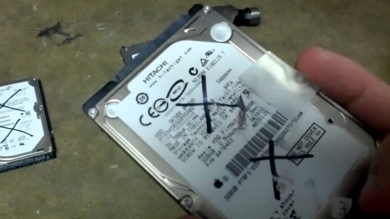 How to destroy a hard drive (quick and dirty way)