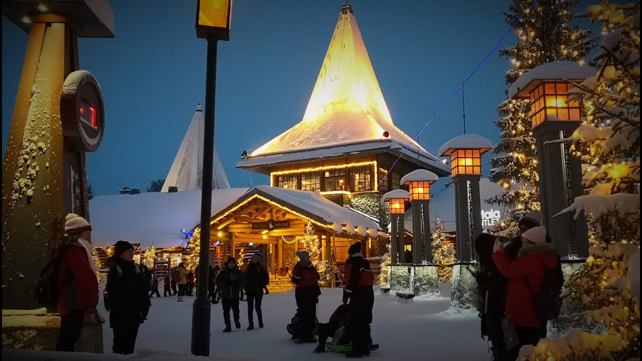 Деревня Санта-Клауса в Рованиеми, Финляндия 🎅🦌🎄 Рождество на Полярном круге в Лапландии