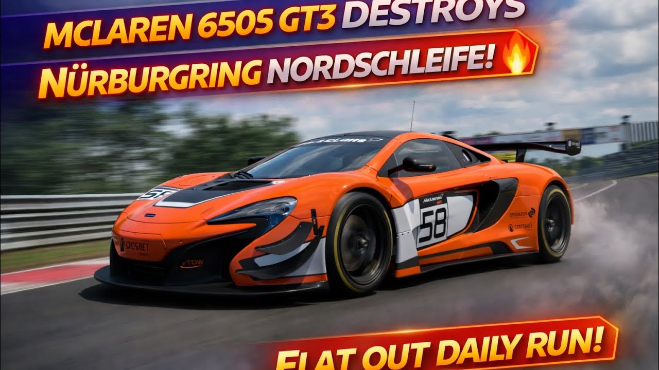 McLaren 650S GT3 vs Nordschleife — Flat Out Daily Run!