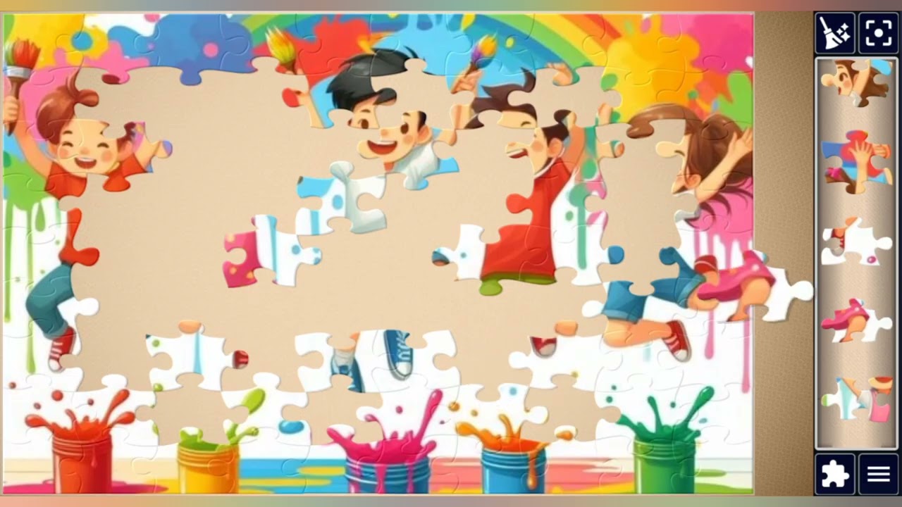 Fun & Giggle with Colors 😁🌈🎊👭🧩//@jigsawart4512 