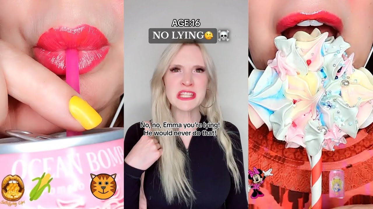 🍅 ASMR eating Storytime 💝 @Brianna Guidryy  @Brianna Mizura  💝 Funny Video  POVs Tiktok Part #99