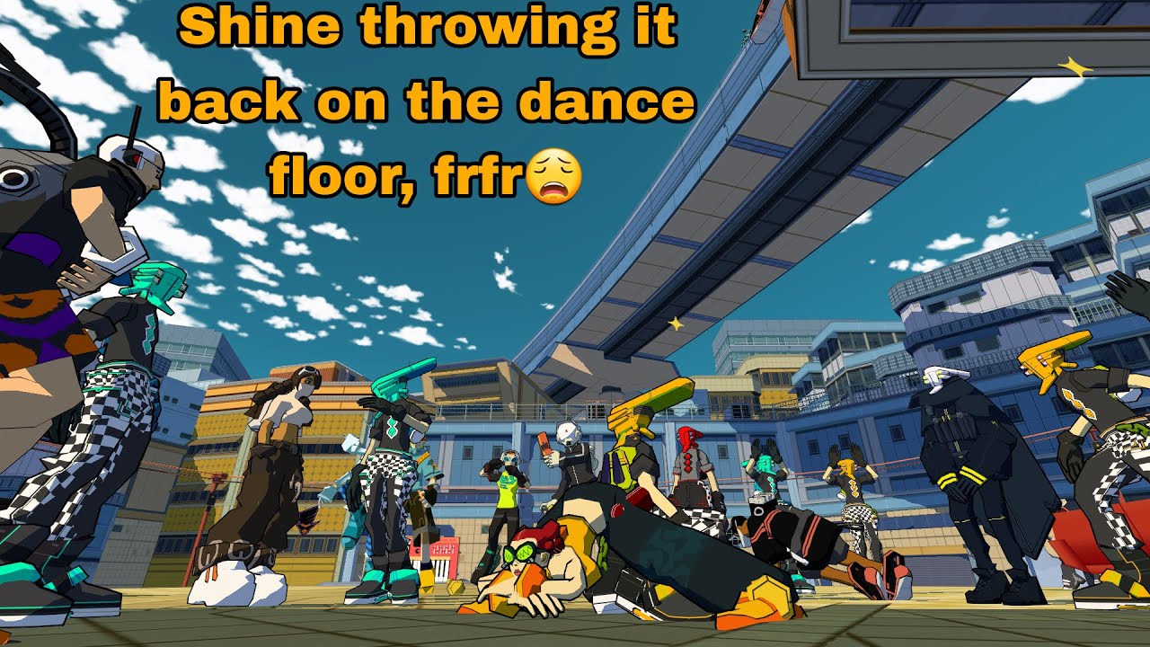 The Big Slop Crew Party in Bomb Rush Cyberfunk
