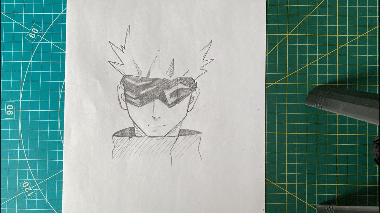 How to draw Gojo Satoru step by step || Gojo Satoru drawing || How to draw anime step by step