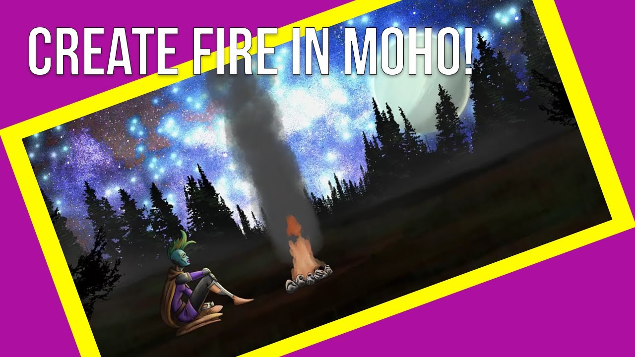 Master the Flame: Unleash fire animations in Moho using a PSD file and a switch layer