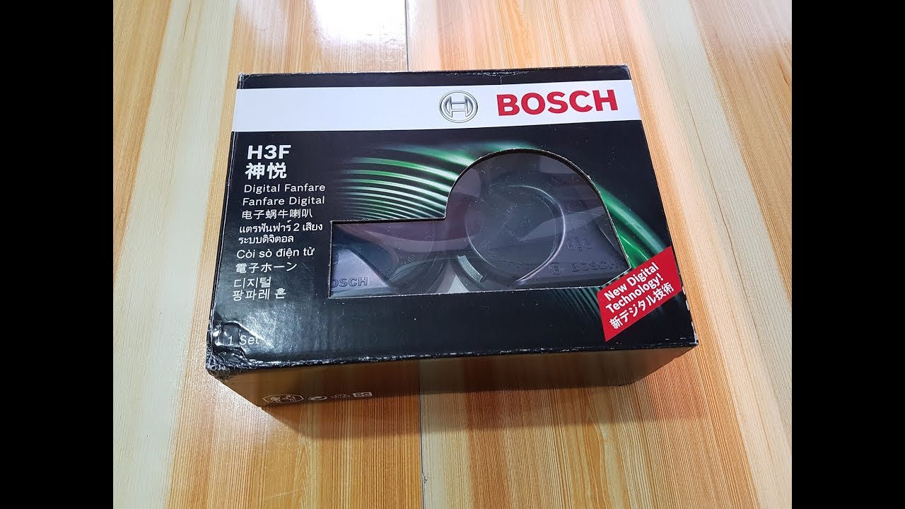 BOSCH H3F Trumpet Horn Unboxing & Sound Test
