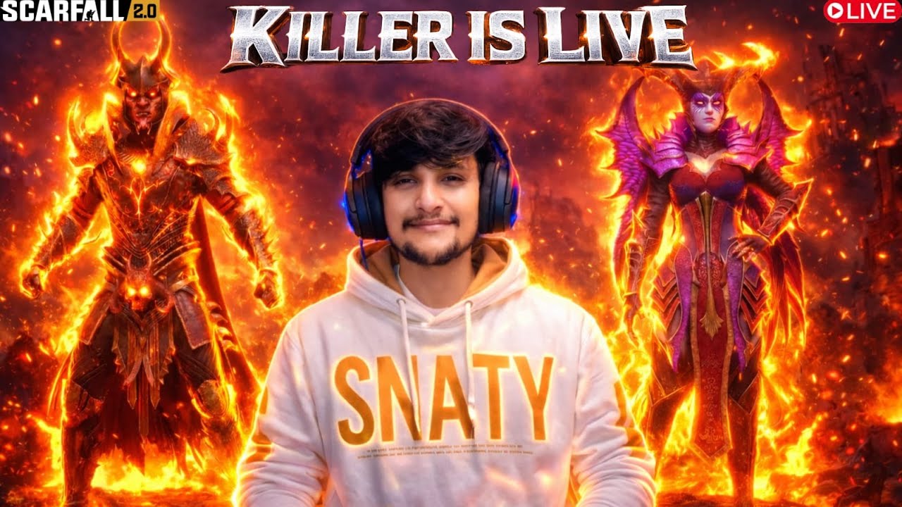 SCARFALL 2.0 LIVE! 🔥 INSANE RUSH & 1v4 CLUTCH CHALLENGE! (Killer 9x Gameplay) #live #scarfall2.0