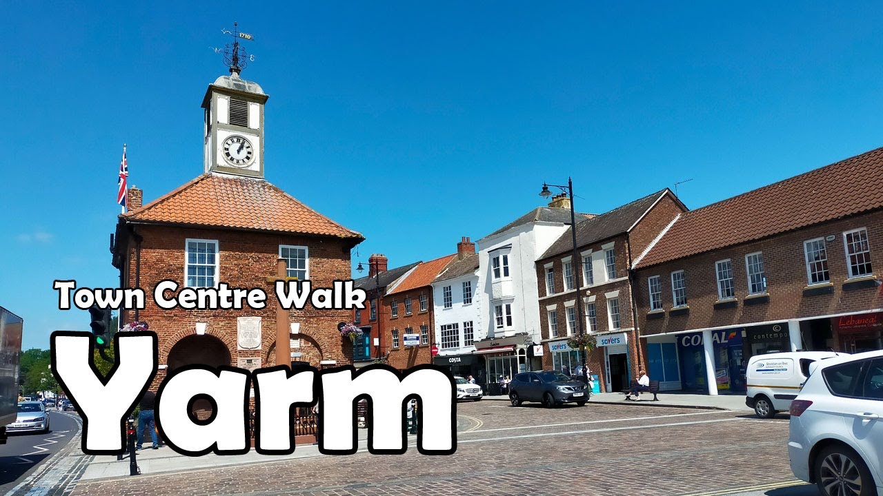 Yarm, North Yorkshire【4K】| Town Centre Walk 2021