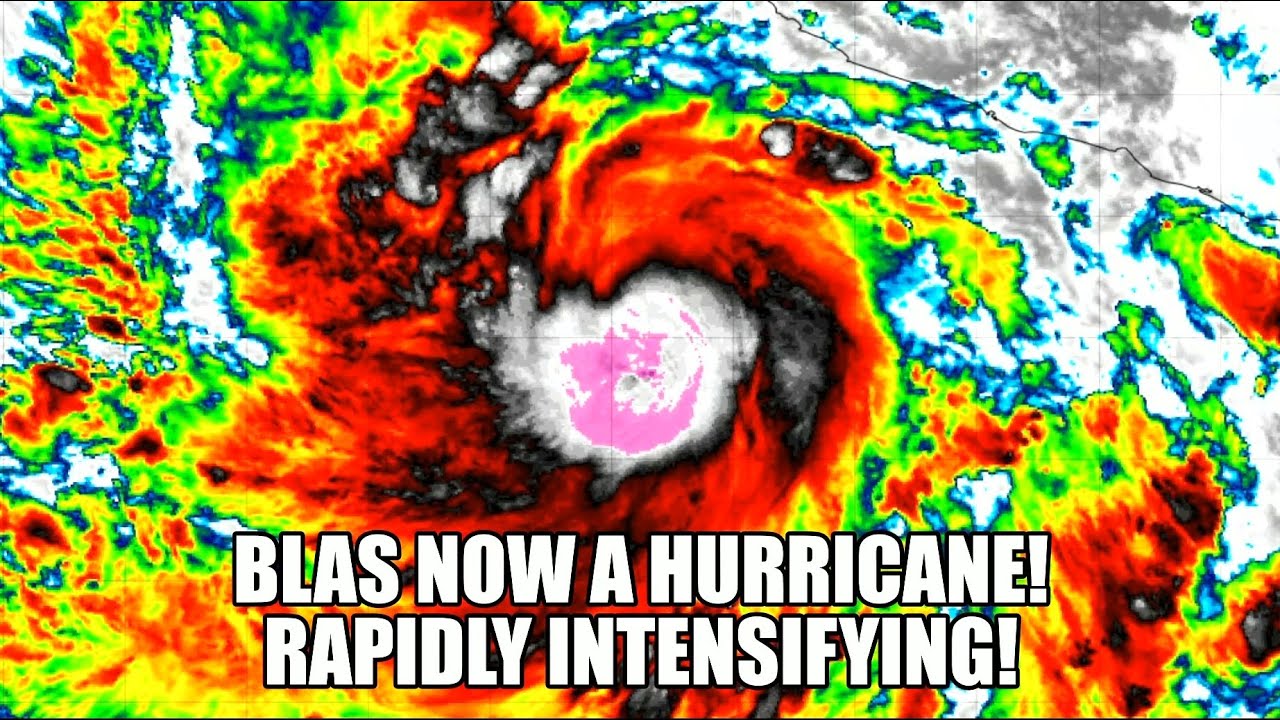Blas Now A Hurricane! Rapid Intensification Underway!